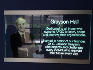 APQC's Grayson Hall