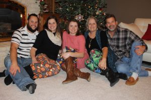 Jamie Boelens and family Christmas picture.